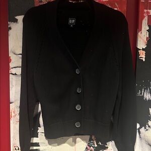 GAP Black Knit Cardigan